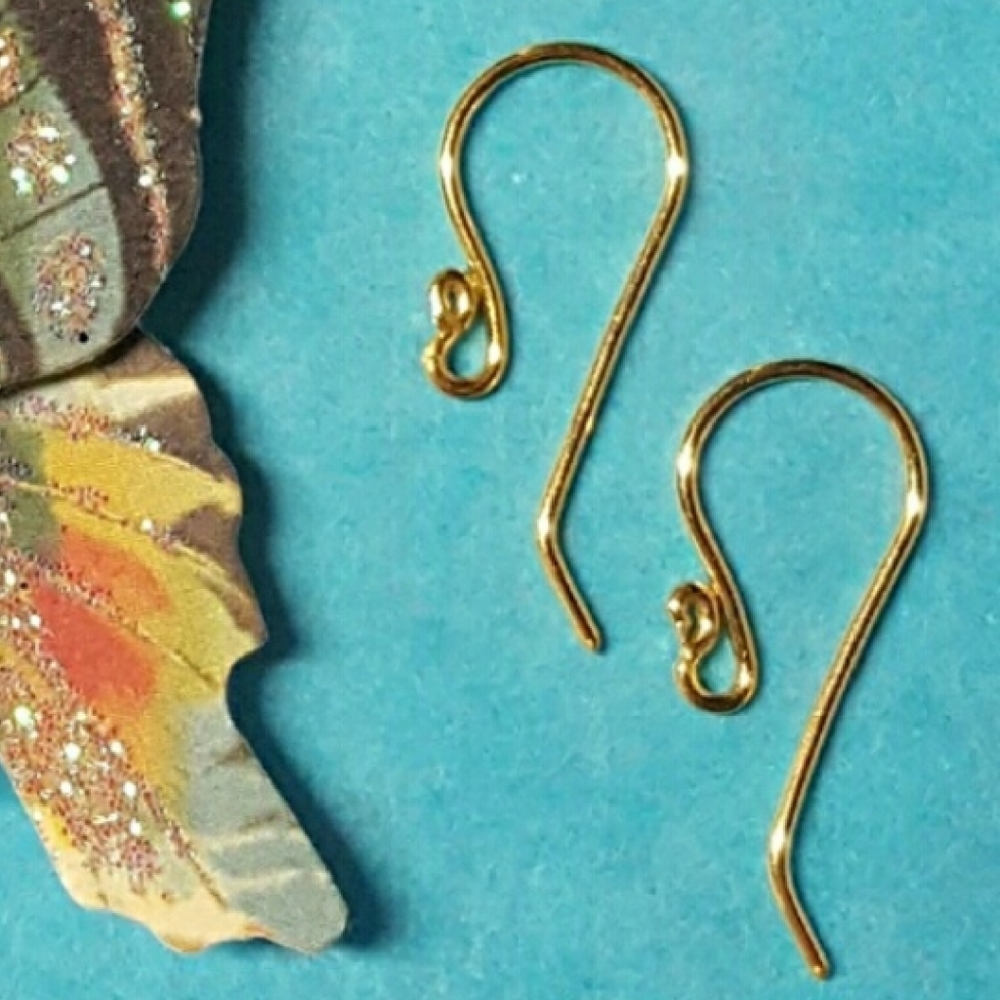 🆕️ 24Kt Solid Pure Gold Earwires - NWT